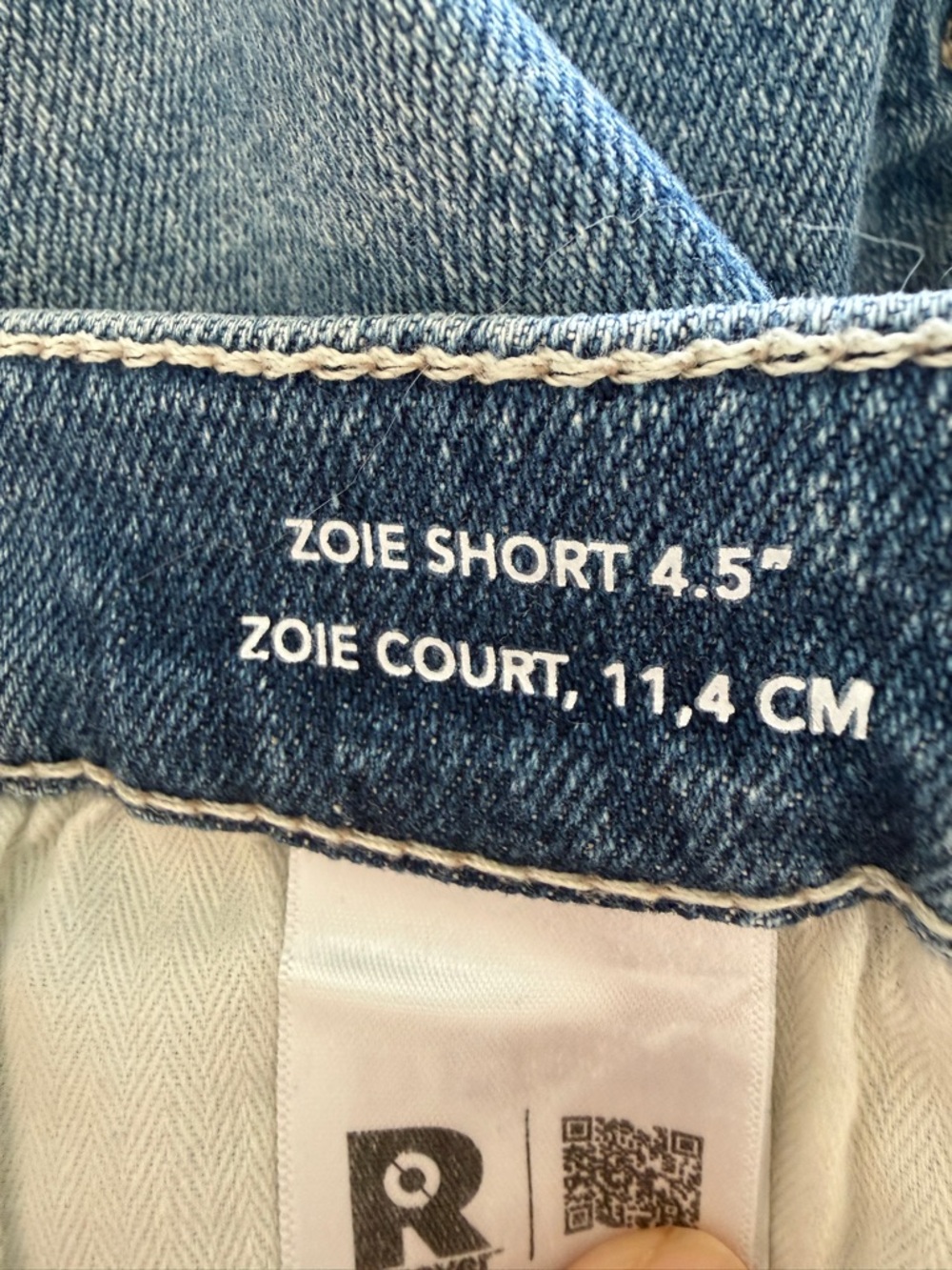 DL1961 ZOIE Denim Shorts High Rise Stretch Size 24-25 - Picture 5 of 5